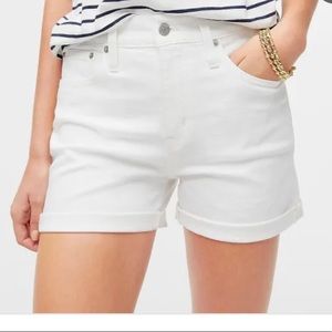 JCrew White Denim Shorts